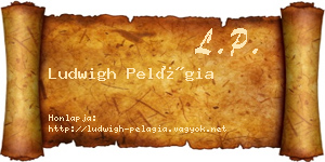 Ludwigh Pelágia névjegykártya
